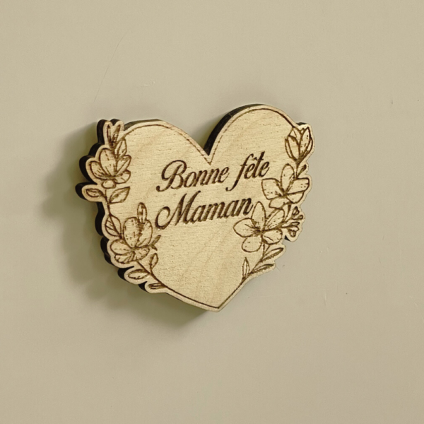 Magnets bois gravés – Edition fête des Mères – Image 2