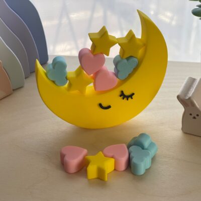 Jeu d'équilibre Lune souriante - Classique (9cm)